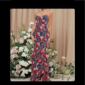 Mermaid floral dress